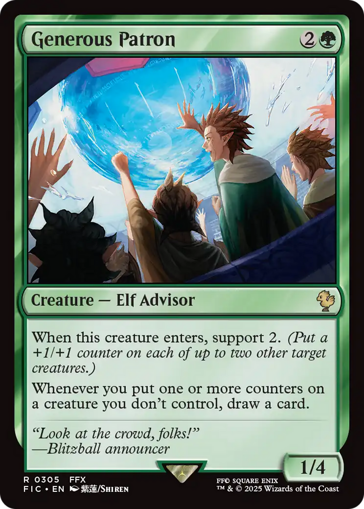 Generous Patron [FINAL FANTASY Commander] | Boutique FDB TCG