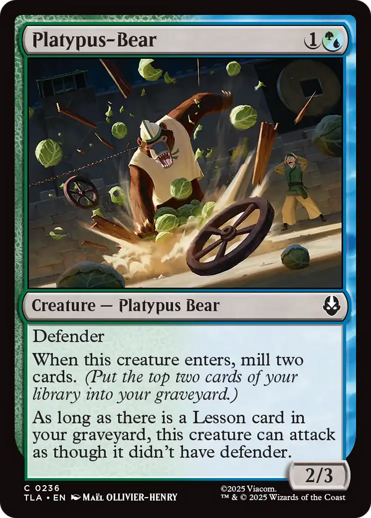 Platypus-Bear [Avatar: The Last Airbender] | Boutique FDB TCG