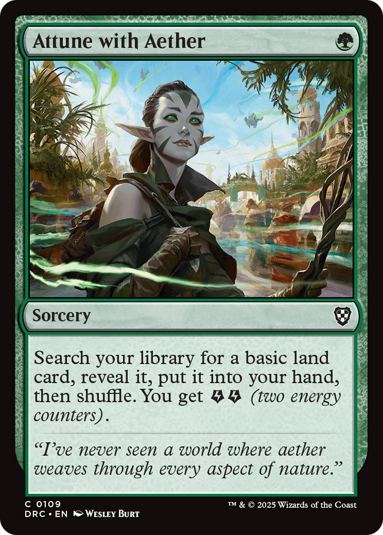 Attune with Aether [Aetherdrift Commander] | Boutique FDB TCG