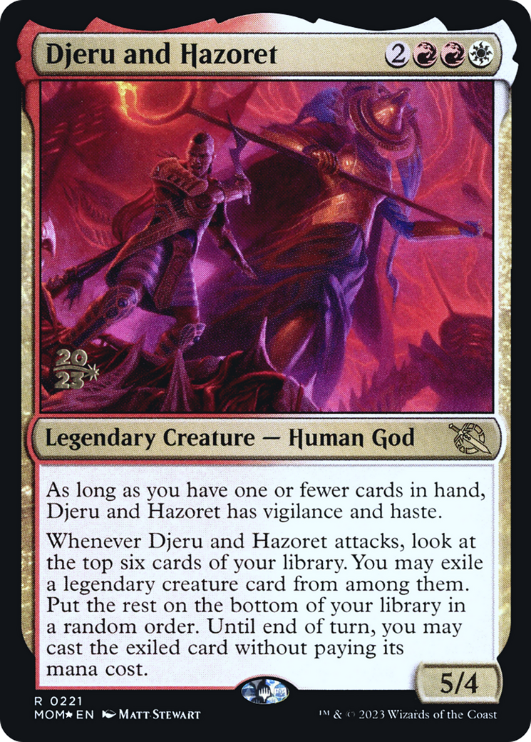 Djeru and Hazoret [March of the Machine Prerelease Promos] | Boutique FDB TCG