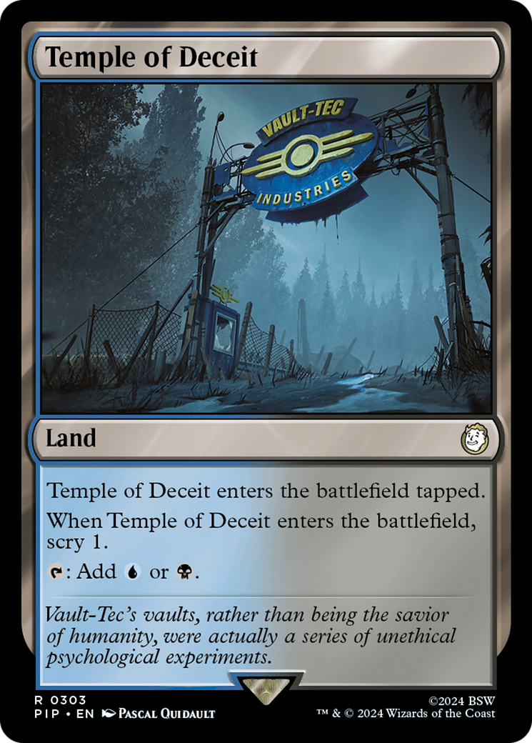 Temple of Deceit [Fallout] | Boutique FDB TCG