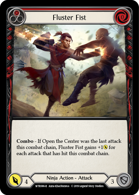 Fluster Fist (Red) [WTR086-R] (Welcome to Rathe)  Alpha Print Rainbow Foil | Boutique FDB TCG