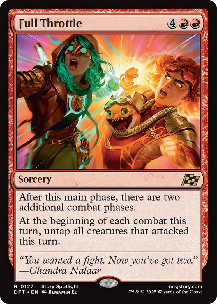 Full Throttle (Extended Art) [Aetherdrift] | Boutique FDB TCG