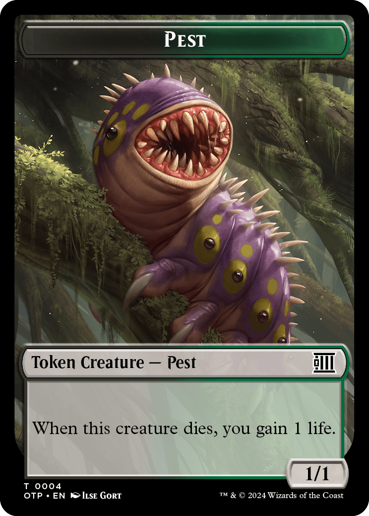 Pest // Plot Double-Sided Token [Outlaws of Thunder Junction Tokens] | Boutique FDB TCG