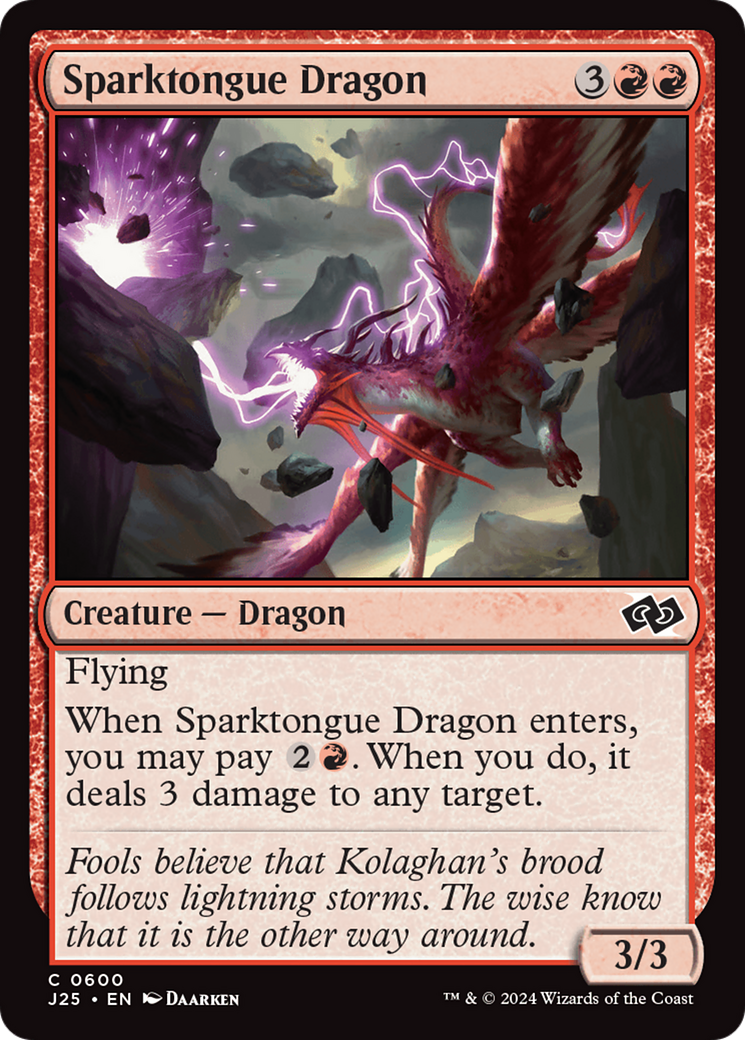 Sparktongue Dragon [Foundations Jumpstart] | Boutique FDB TCG