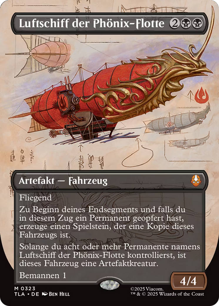 Phoenix Fleet Airship (Borderless) [Avatar: The Last Airbender] | Boutique FDB TCG