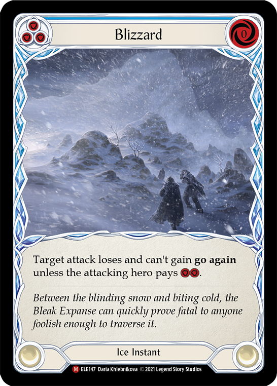 Blizzard [ELE147] (Tales of Aria)  1st Edition Normal | Boutique FDB TCG