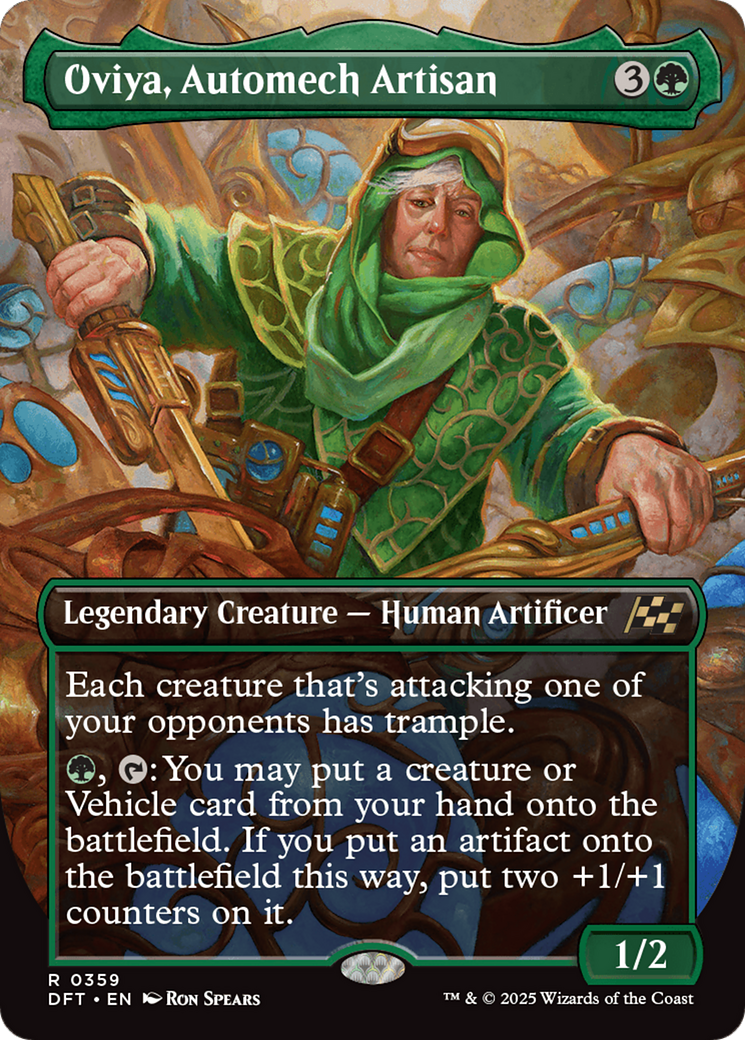 Oviya, Automech Artisan (Borderless) [Aetherdrift] | Boutique FDB TCG