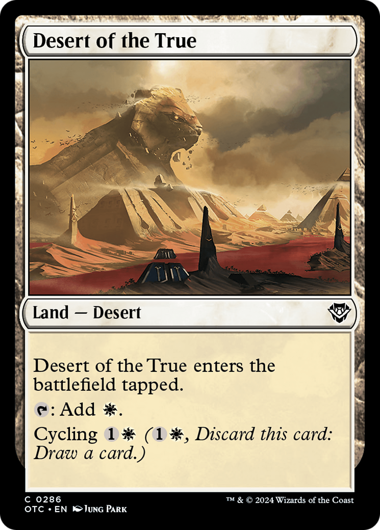 Desert of the True [Outlaws of Thunder Junction Commander] | Boutique FDB TCG