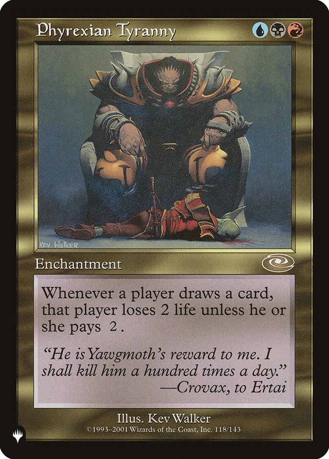 Phyrexian Tyranny [The List] | Boutique FDB TCG