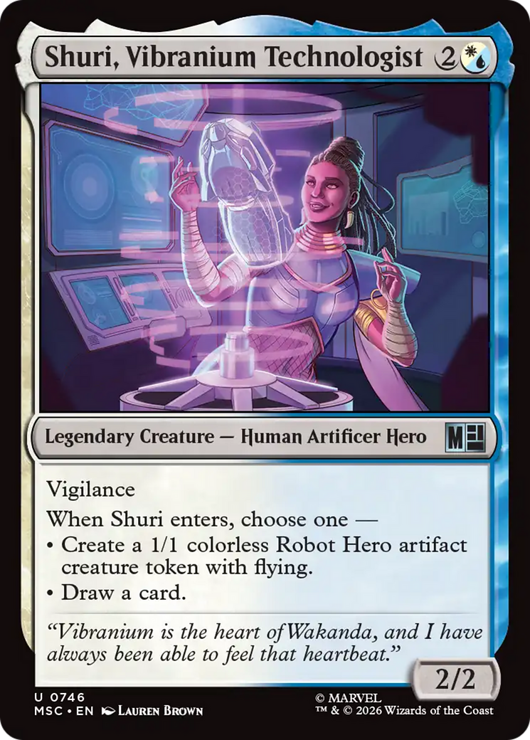 Shuri, Vibranium Technologist [Marvel Super Heroes Commander] | Boutique FDB TCG