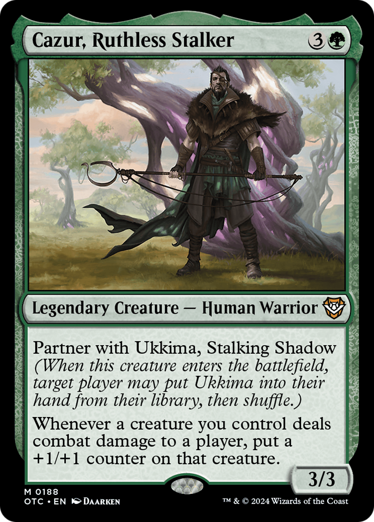 Cazur, Ruthless Stalker [Outlaws of Thunder Junction Commander] | Boutique FDB TCG