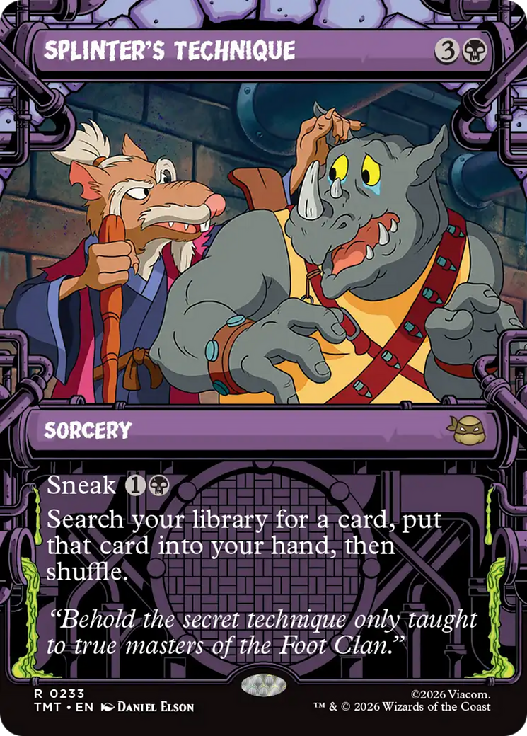 Splinter's Technique (Showcase) [Teenage Mutant Ninja Turtles] | Boutique FDB TCG
