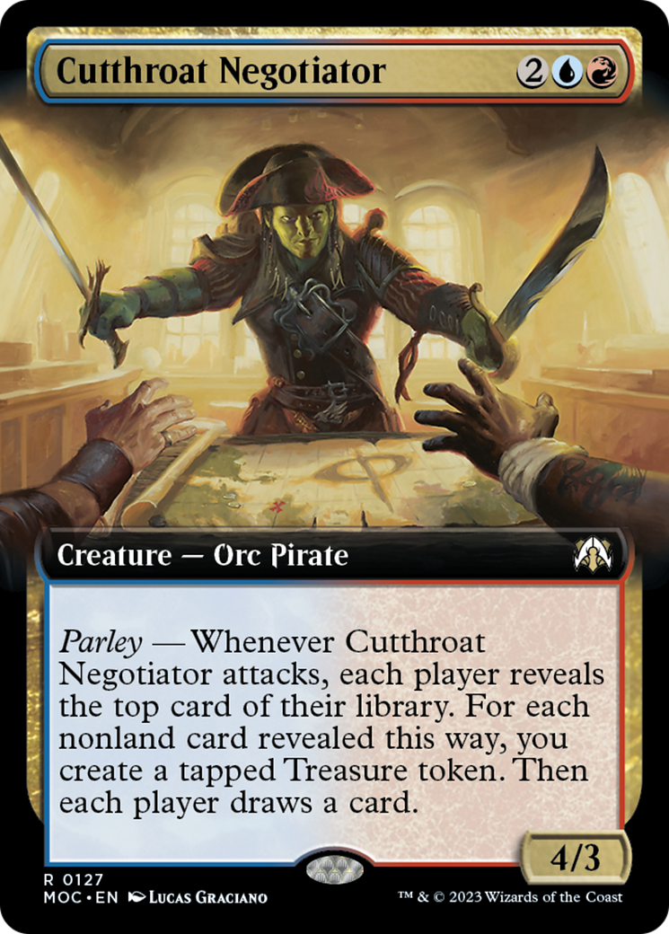 Cutthroat Negotiator (Extended Art) [March of the Machine Commander] | Boutique FDB TCG