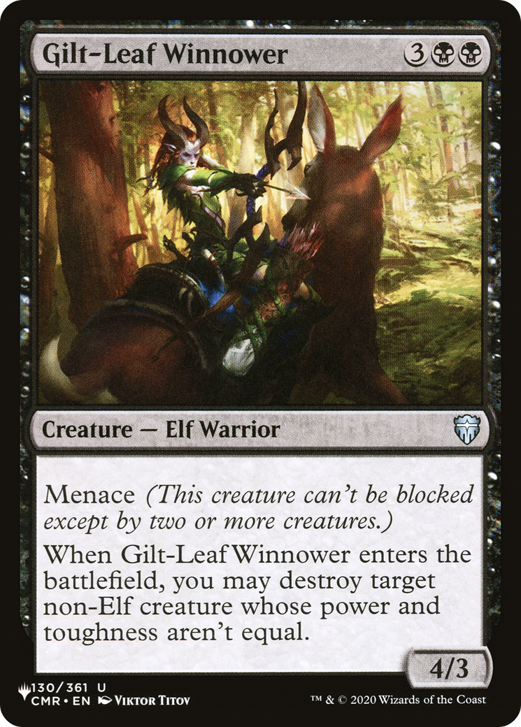 Gilt-Leaf Winnower [The List Reprints] | Boutique FDB TCG