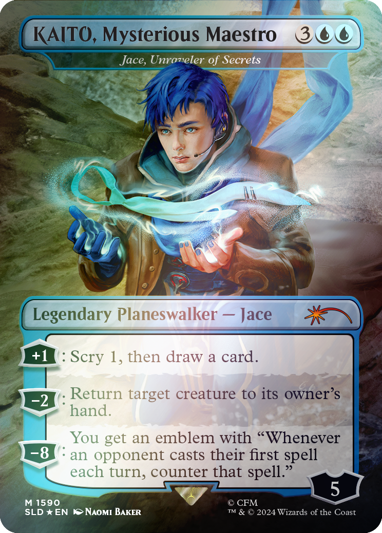 KAITO, Mysterious Maestro - Jace, Unraveler of Secrets (Rainbow Foil) [Secret Lair Drop Series] | Boutique FDB TCG