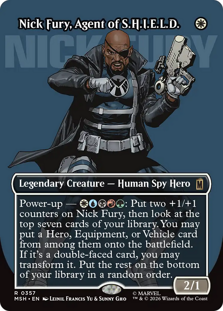Nick Fury, Agent of S.H.I.E.L.D. (Borderless) (0357) [Marvel Super Heroes] | Boutique FDB TCG