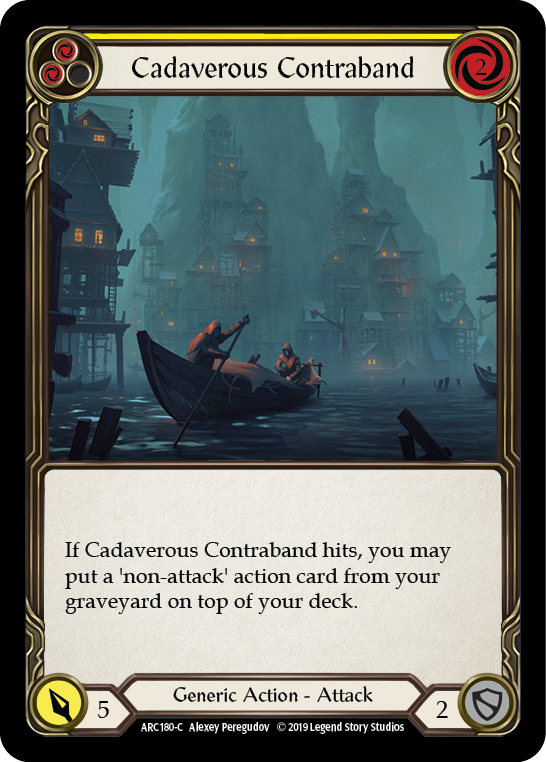 Cadaverous Contraband (Yellow) [ARC180-C] (Arcane Rising)  1st Edition Normal | Boutique FDB TCG
