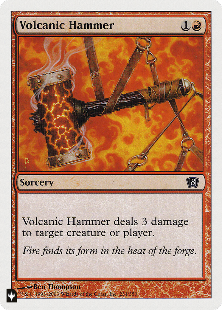 Volcanic Hammer [The List Reprints] | Boutique FDB TCG