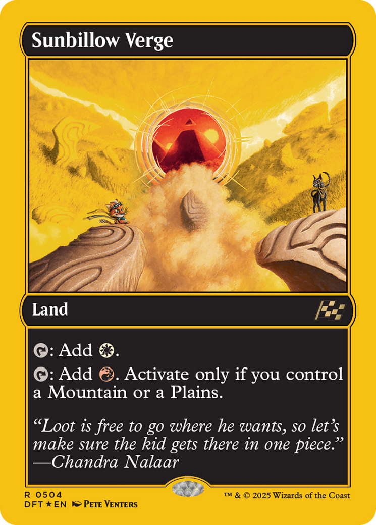 Sunbillow Verge (First-Place Foil) [Aetherdrift] | Boutique FDB TCG