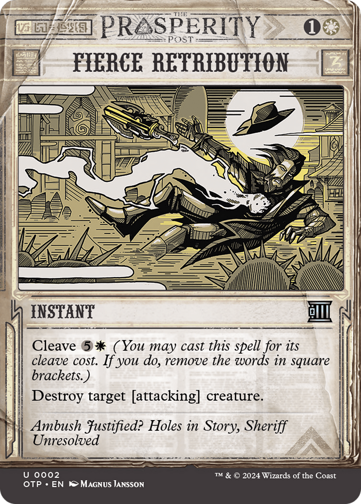 Fierce Retribution [Outlaws of Thunder Junction: Breaking News] | Boutique FDB TCG