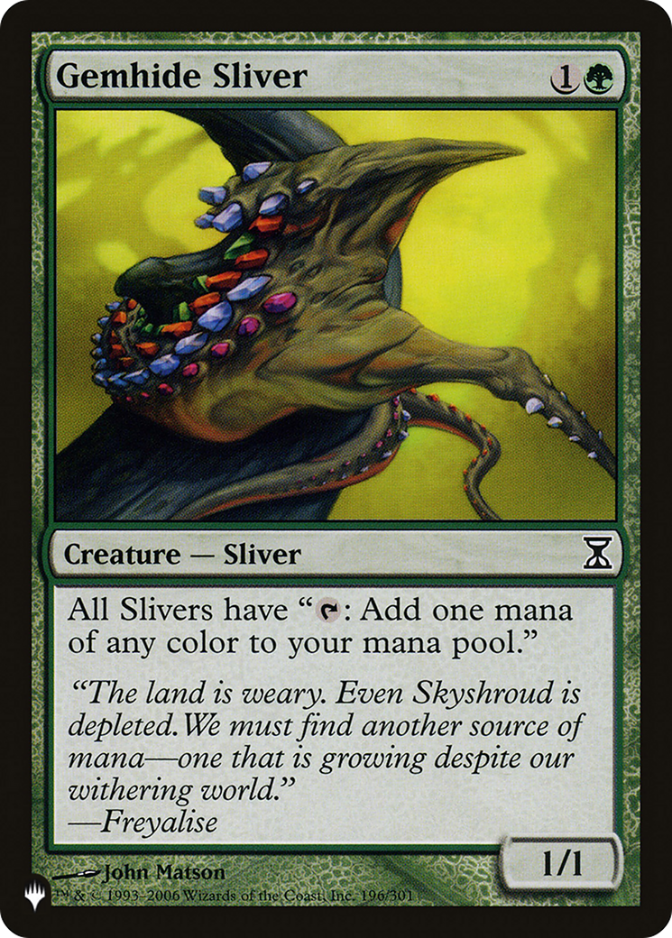 Gemhide Sliver [The List Reprints] | Boutique FDB TCG