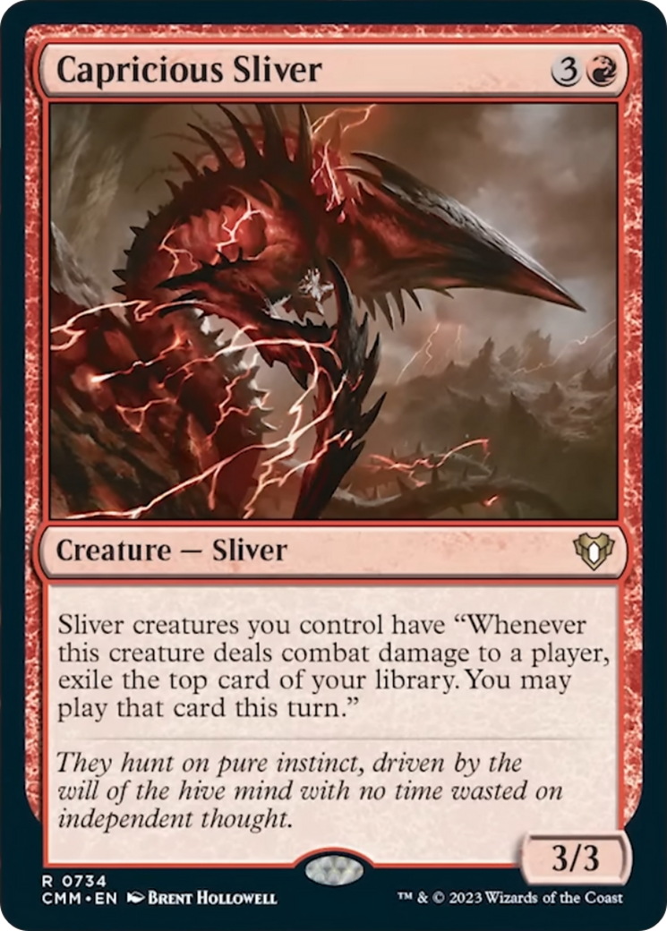 Capricious Sliver [Commander Masters] | Boutique FDB TCG