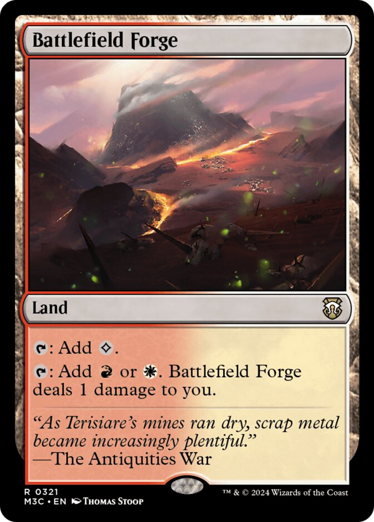 Battlefield Forge (Ripple Foil) [Modern Horizons 3 Commander] | Boutique FDB TCG