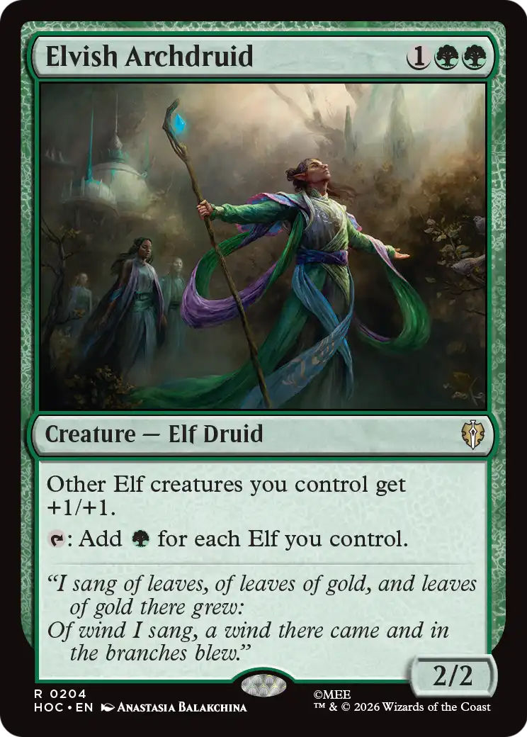 Elvish Archdruid [The Hobbit: Eternal-Legal] | Boutique FDB TCG