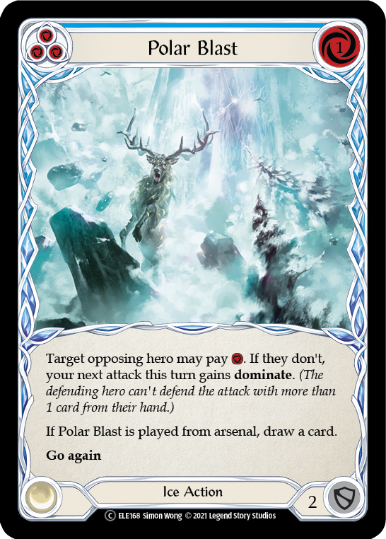Polar Blast (Blue) [U-ELE168] (Tales of Aria Unlimited)  Unlimited Rainbow Foil | Boutique FDB TCG