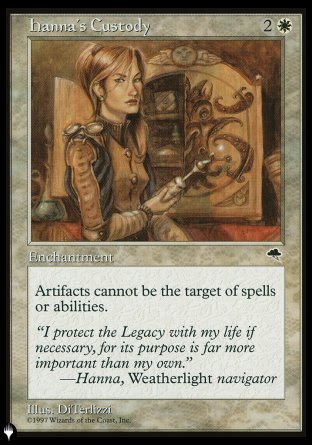 Hanna's Custody [The List] | Boutique FDB TCG