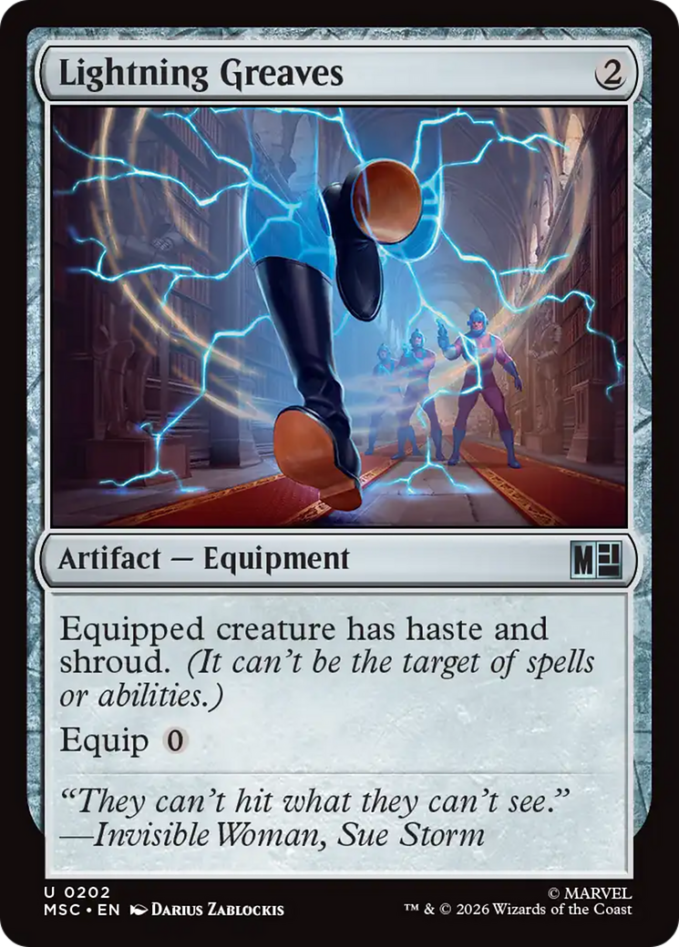 Lightning Greaves [Marvel Super Heroes Commander] | Boutique FDB TCG