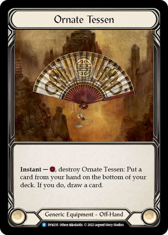 Ornate Tessen [DYN235] (Dynasty)  Cold Foil | Boutique FDB TCG