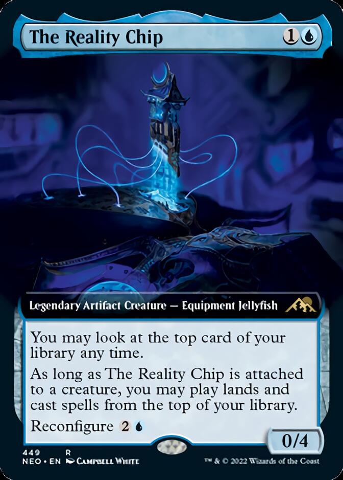 The Reality Chip (Extended Art) [Kamigawa: Neon Dynasty] | Boutique FDB TCG