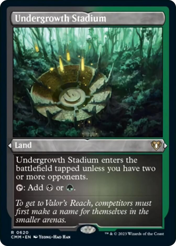 Undergrowth Stadium (Foil Etched) [Commander Masters] | Boutique FDB TCG