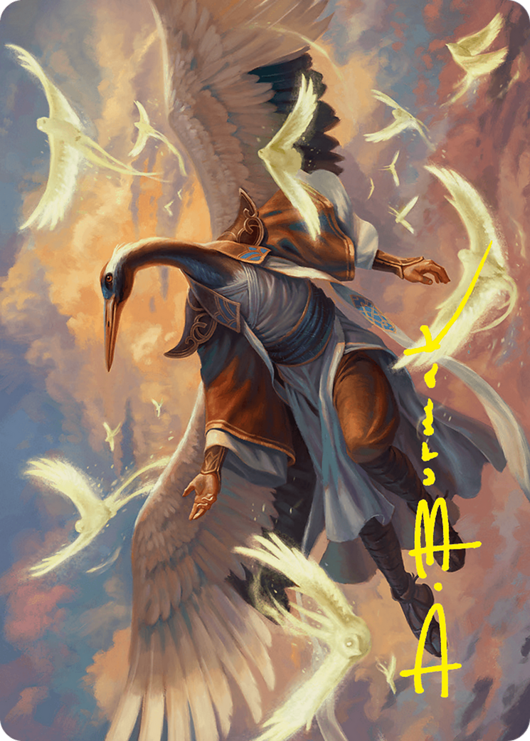 Kykar, Zephyr Awakener Art Card (16/54) (Gold-Stamped Signature) [Foundations Art Series] | Boutique FDB TCG