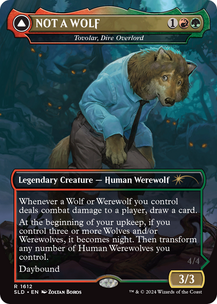 NOT A WOLF - Tovolar, Dire Overlord [Secret Lair Drop Series] | Boutique FDB TCG