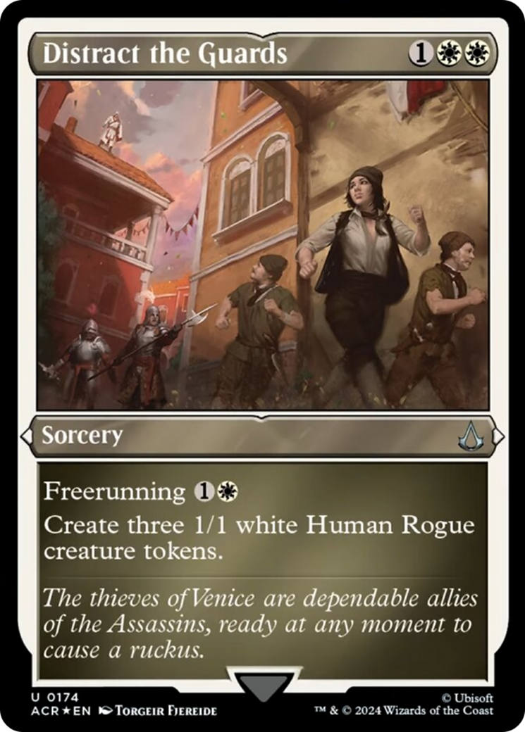 Distract the Guards (Foil Etched) [Assassin's Creed] | Boutique FDB TCG