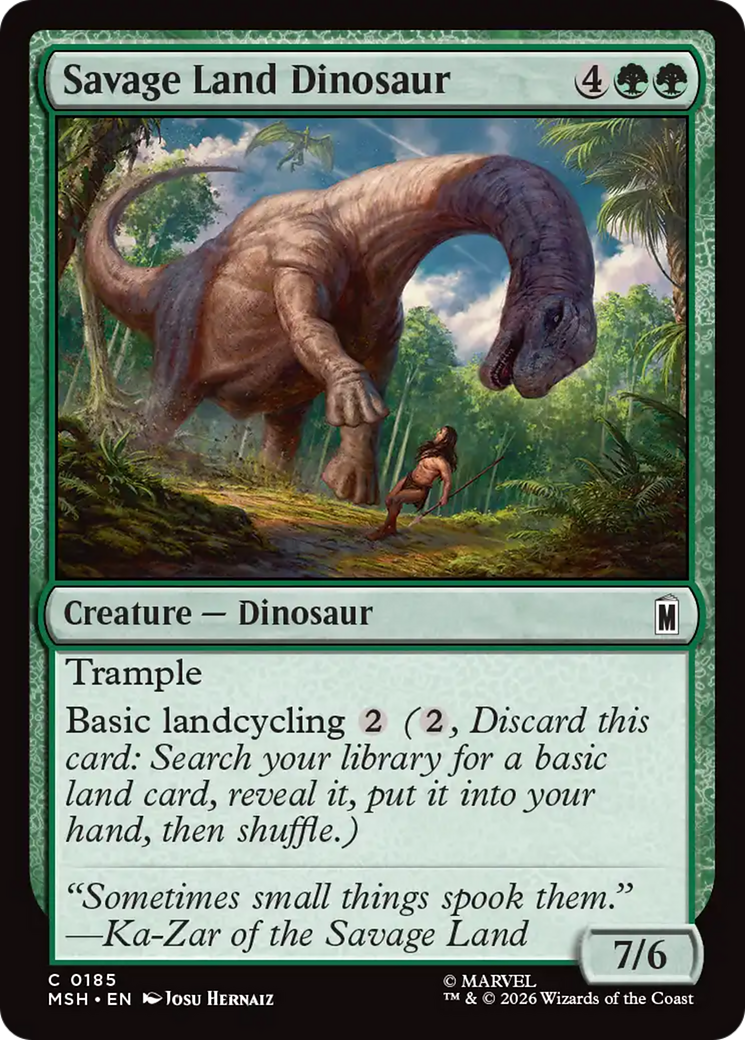Savage Land Dinosaur [Marvel Super Heroes] | Boutique FDB TCG