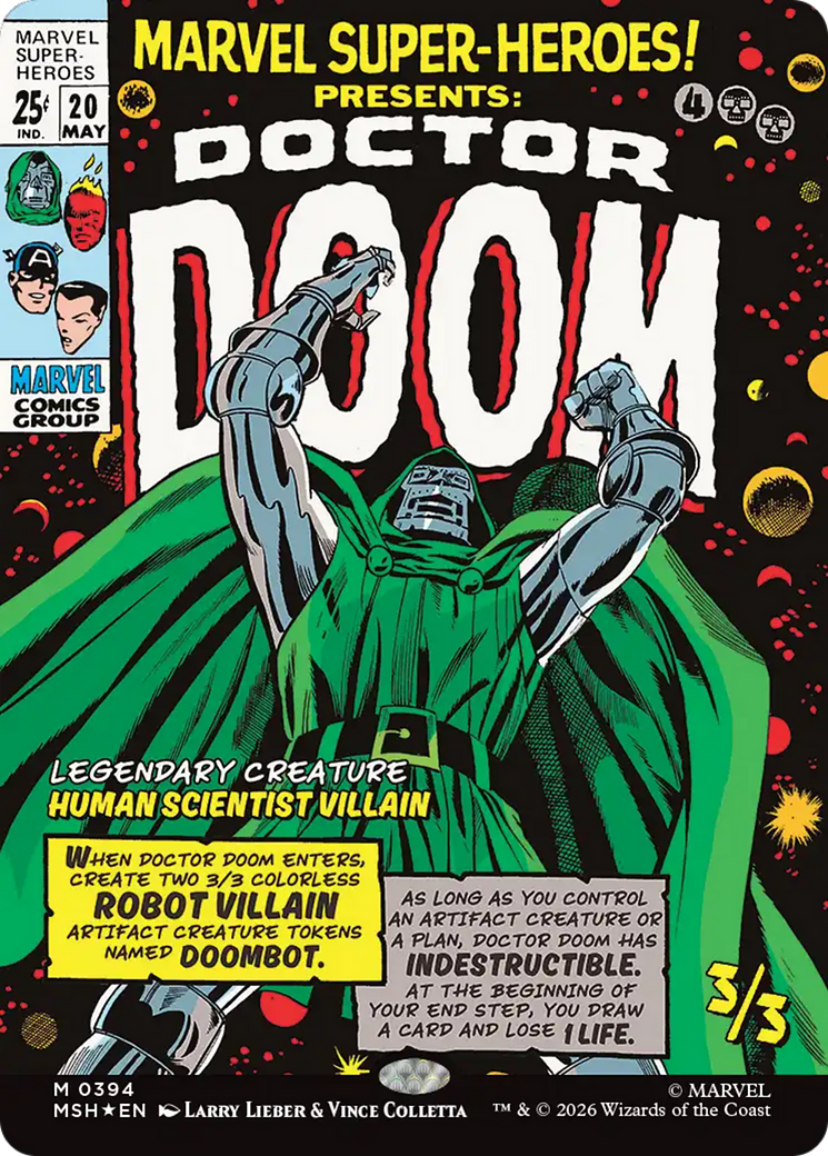 Doctor Doom (Borderless) [Marvel Super Heroes] | Boutique FDB TCG