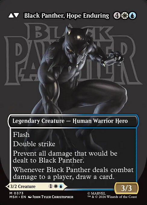 King T'Challa (Borderless) (0373) [Marvel Super Heroes] | Boutique FDB TCG