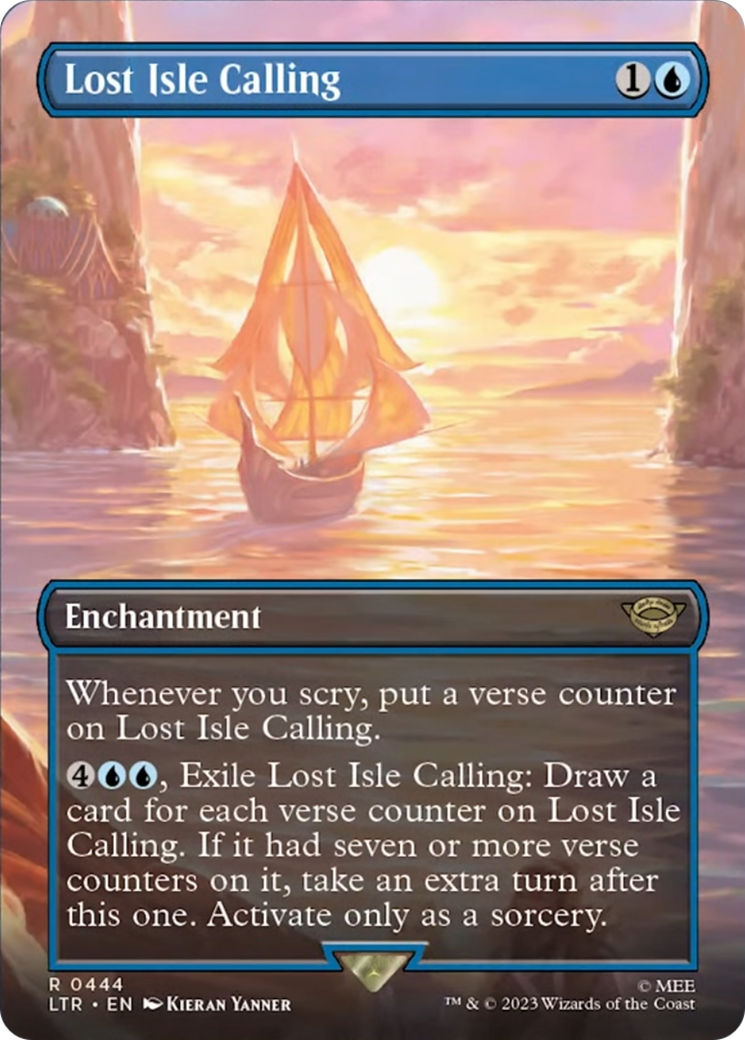 Lost Isle Calling (Borderless Alternate Art) [The Lord of the Rings: Tales of Middle-Earth] | Boutique FDB TCG