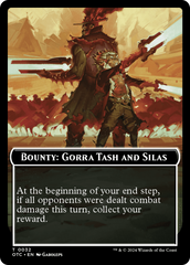 Bounty: Gorra Tash and Silas // Bounty Rules Double-Sided Token [Outlaws of Thunder Junction Commander Tokens] | Boutique FDB TCG