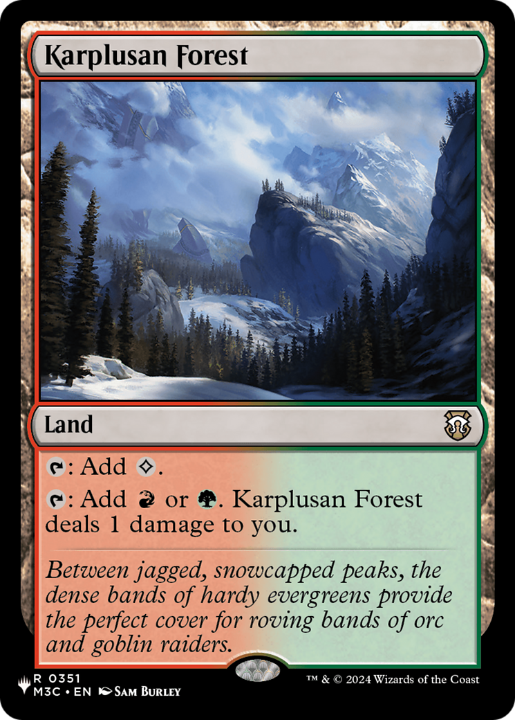 Karplusan Forest (M3C) [The List] | Boutique FDB TCG