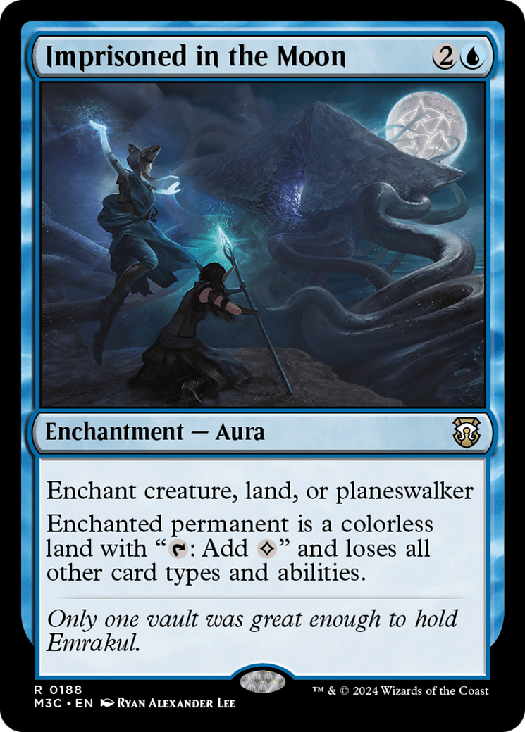 Imprisoned in the Moon (Ripple Foil) [Modern Horizons 3 Commander] | Boutique FDB TCG