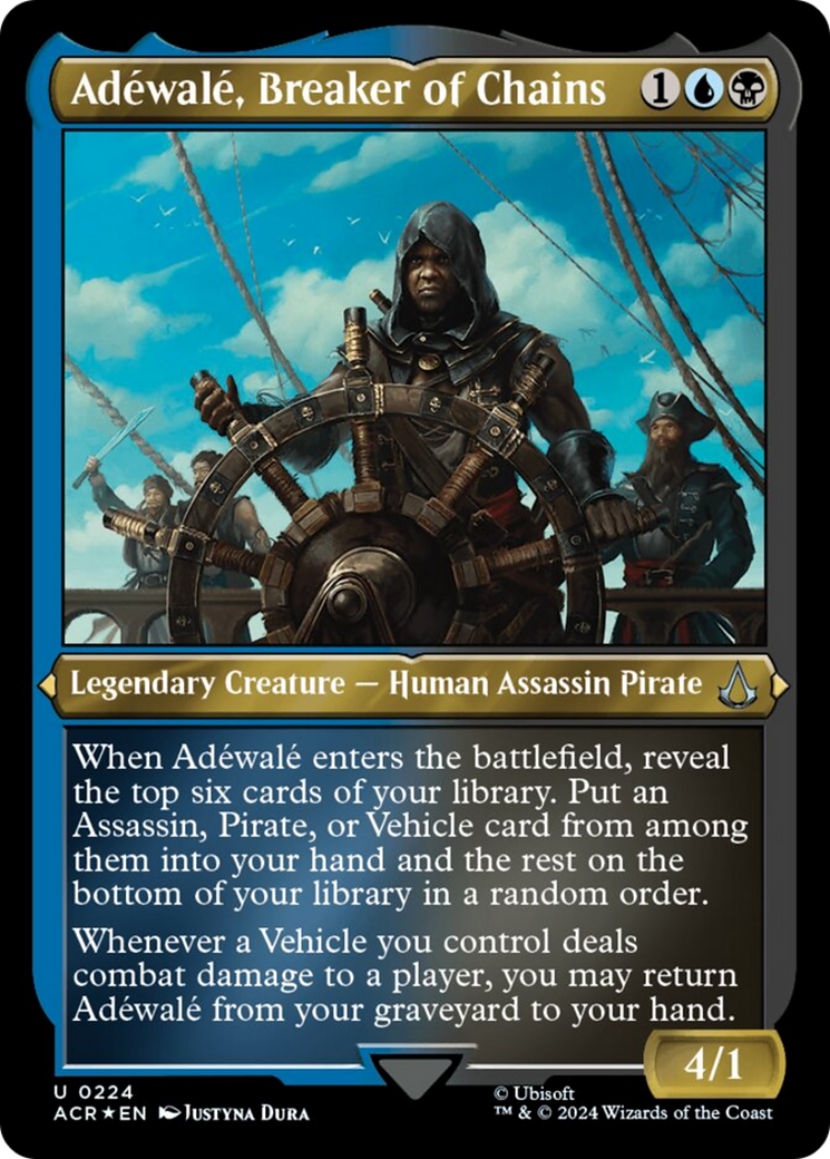 Adewale, Breaker of Chains (Foil Etched) [Assassin's Creed] | Boutique FDB TCG