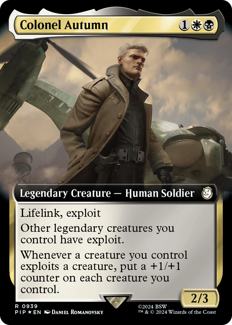 Colonel Autumn (Extended Art) (Surge Foil) [Fallout] | Boutique FDB TCG