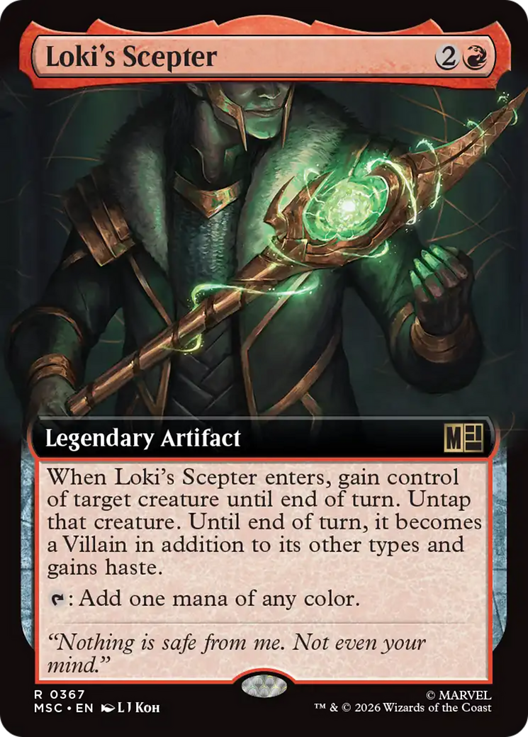 Loki's Scepter (Extended Art) [Marvel Super Heroes Commander] | Boutique FDB TCG