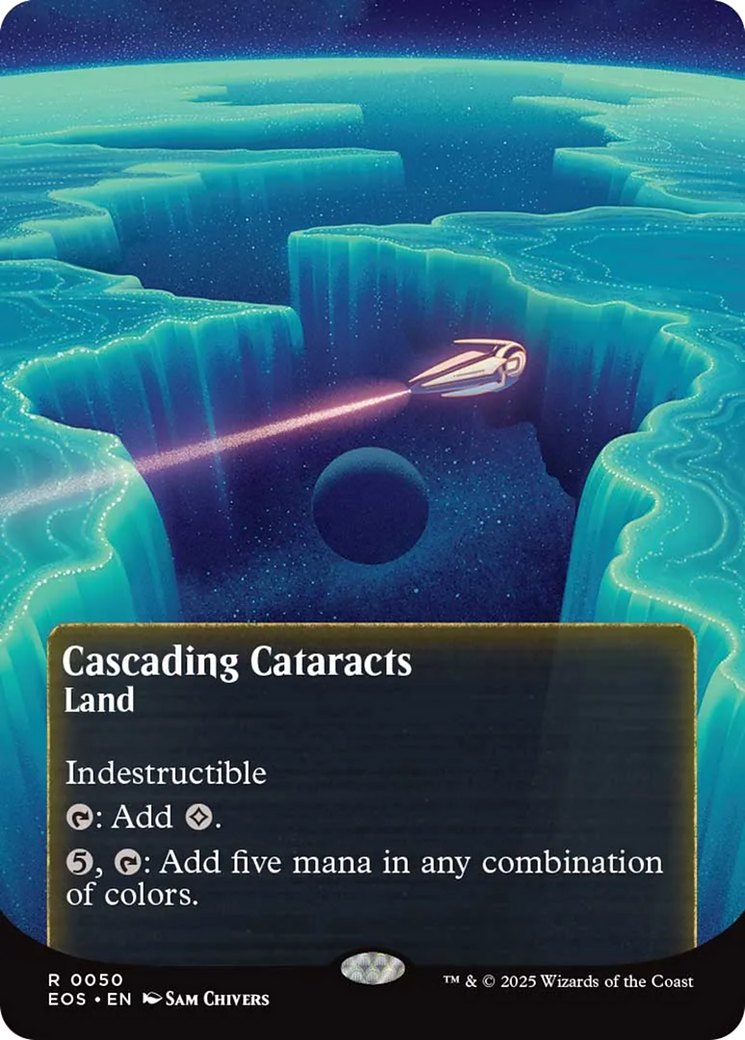 Cascading Cataracts (0050) (Borderless) [Edge of Eternities: Stellar Sights] | Boutique FDB TCG