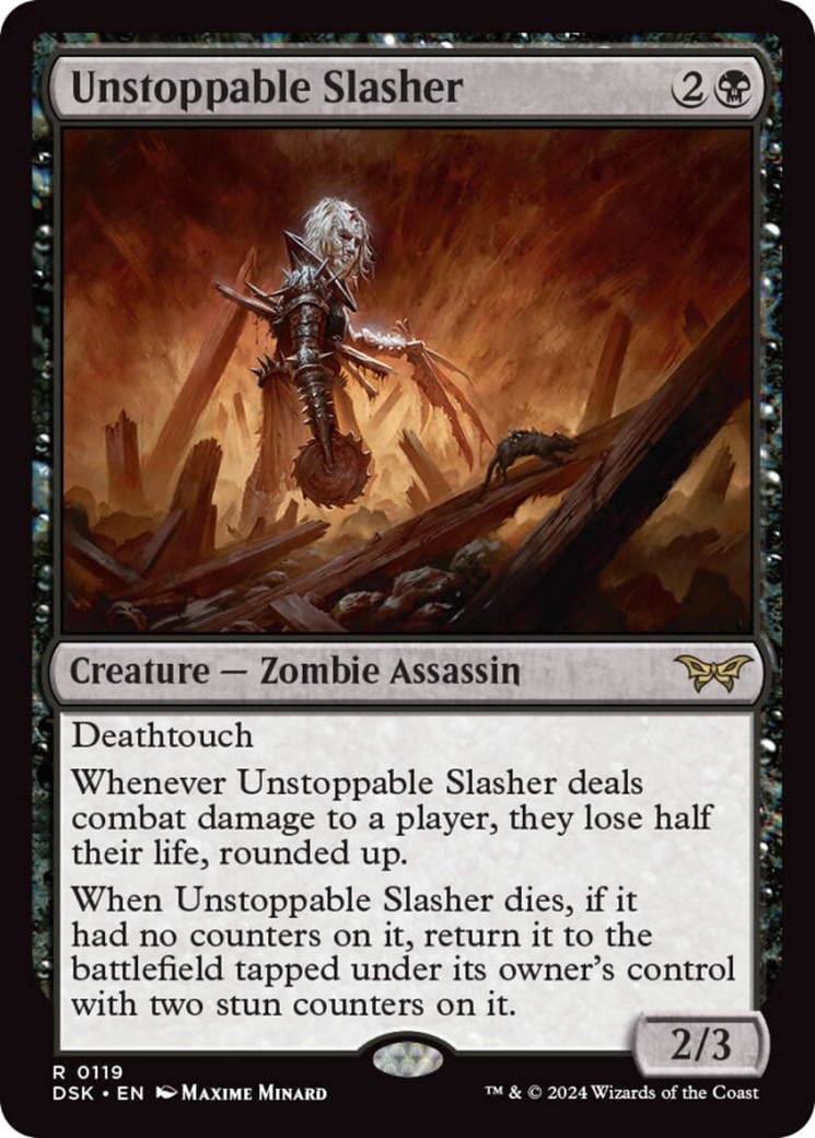 Unstoppable Slasher (0119) [Duskmourn: House of Horror] | Boutique FDB TCG